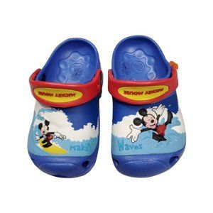 Disney Mickey Mouse Rare Crocs New With Tags Size C4/C5